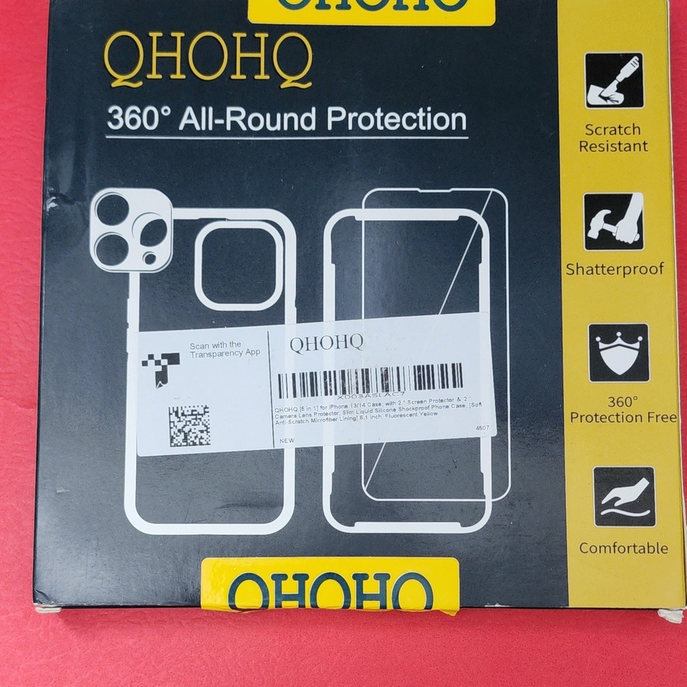 Iphone 13/14 360° All-Round Protection Phone Case - Fluorecent Yellow